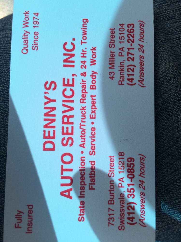 Denny’s Auto Service