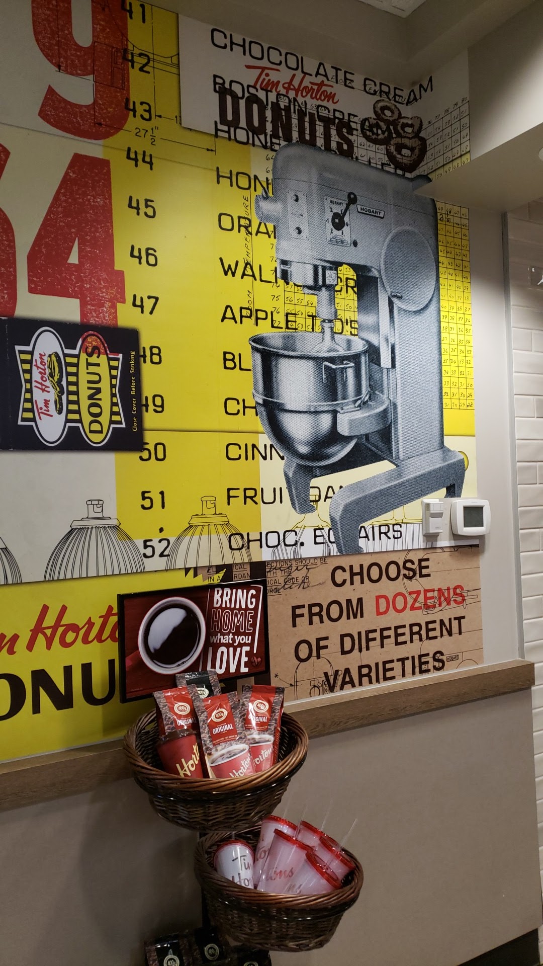 Tim Hortons Menu