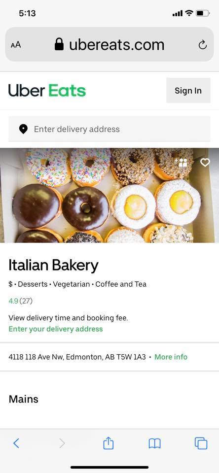 Italian Bakery 4118 118 Ave NW, Edmonton