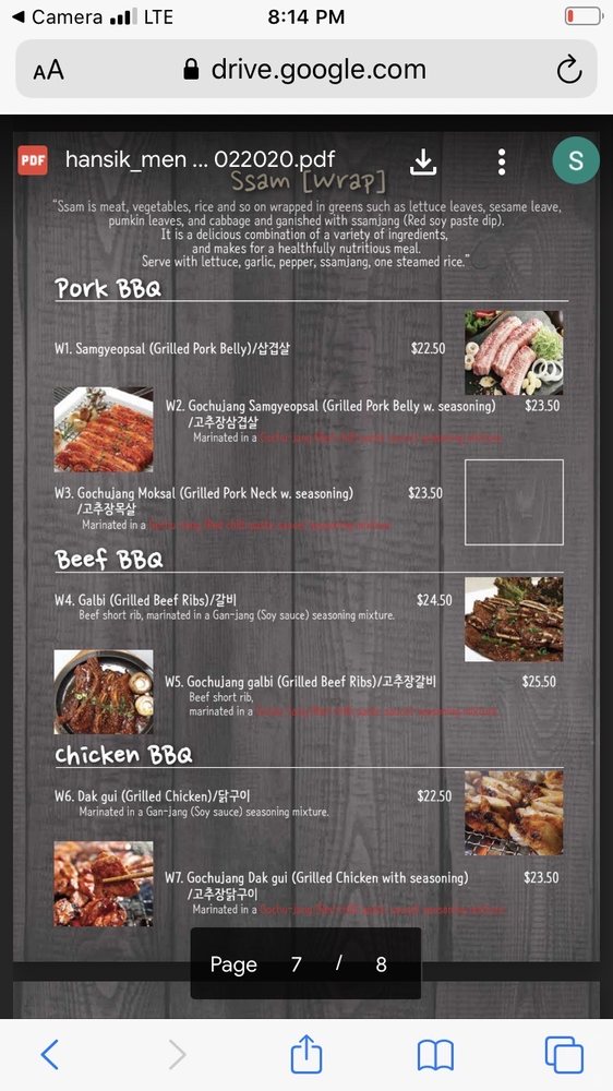 Hansik Korean Cuisine 13727 127 St NW, Edmonton
