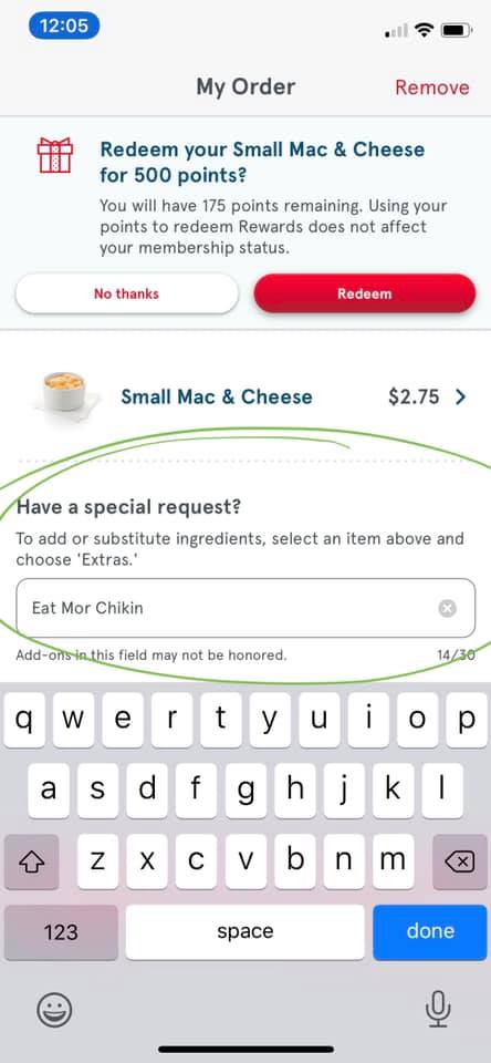Chick-fil-A Menu