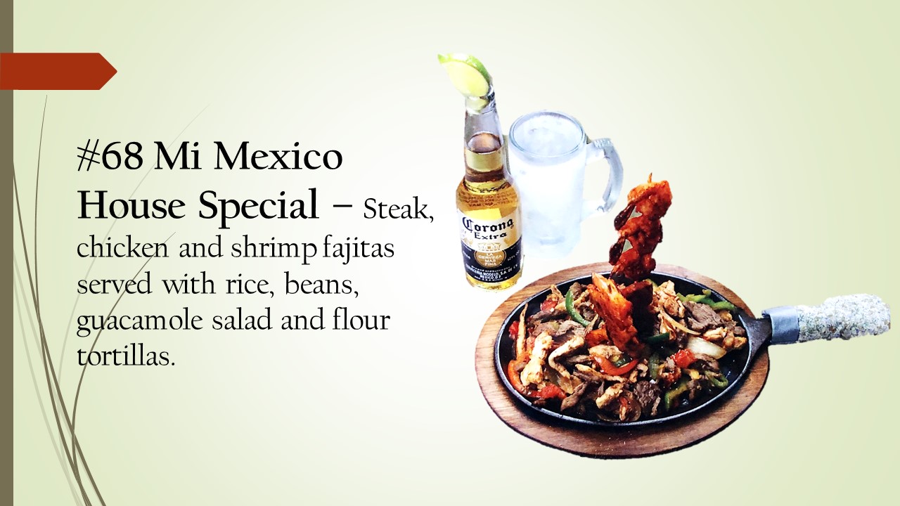 Mi Mexico Menu