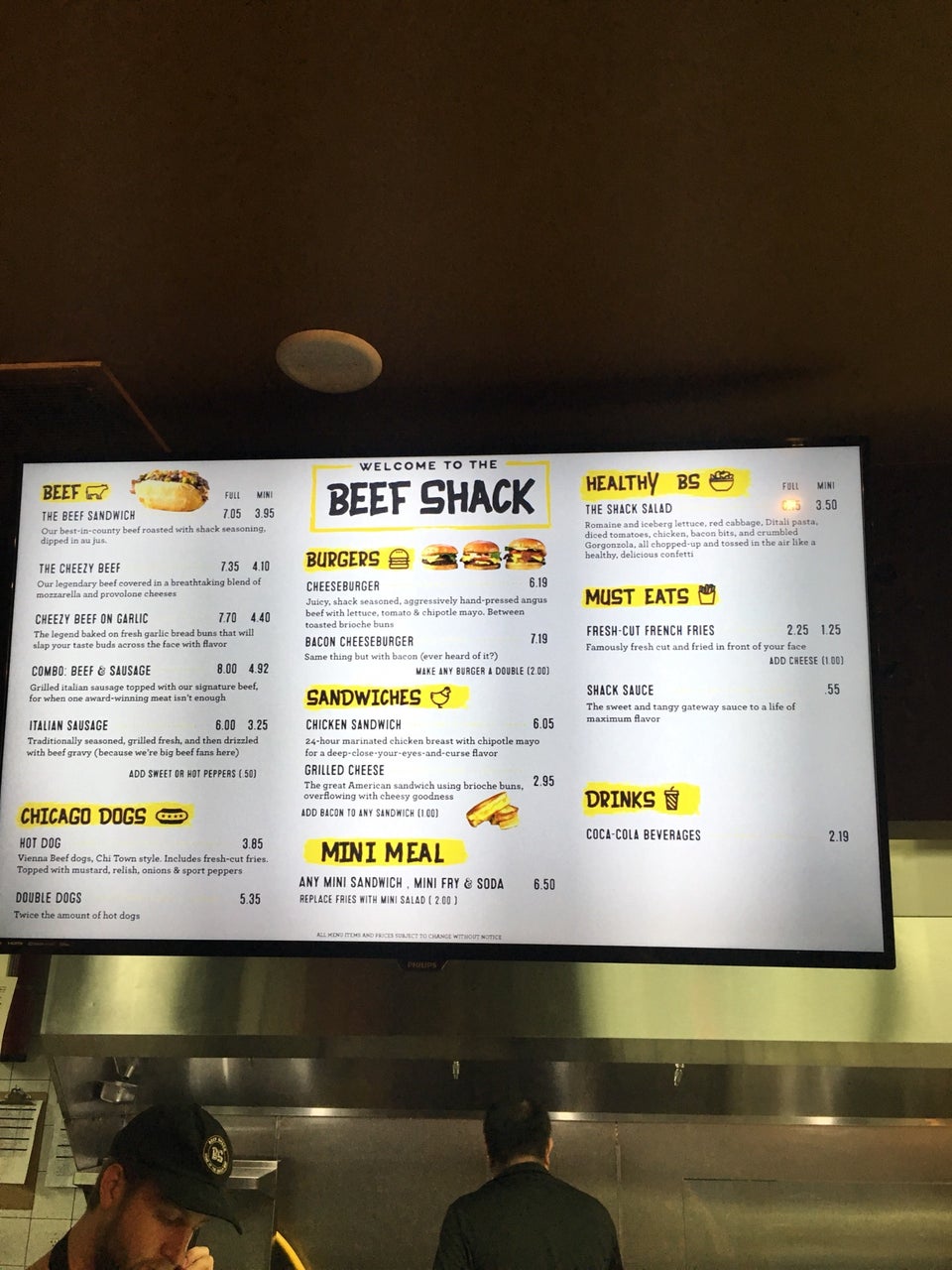 Subway Menu