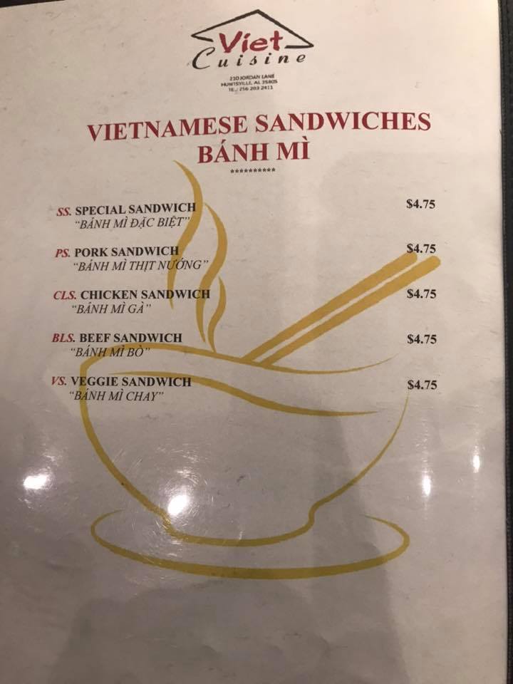 Viet Cuisine 210 Jordan Ln NW, Huntsville