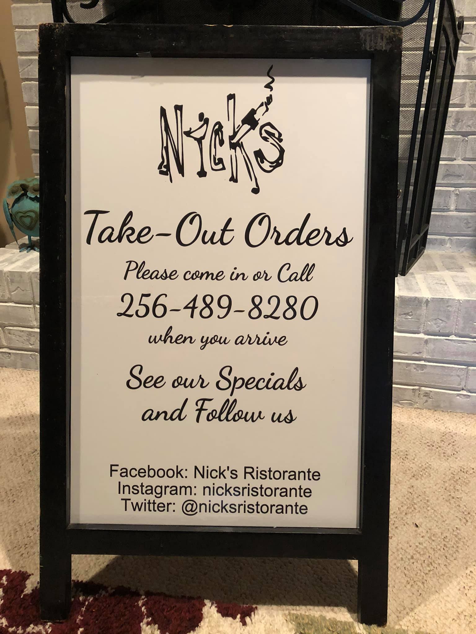 Nick's Ristorante 10300 Bailey Cove Rd SE, Huntsville