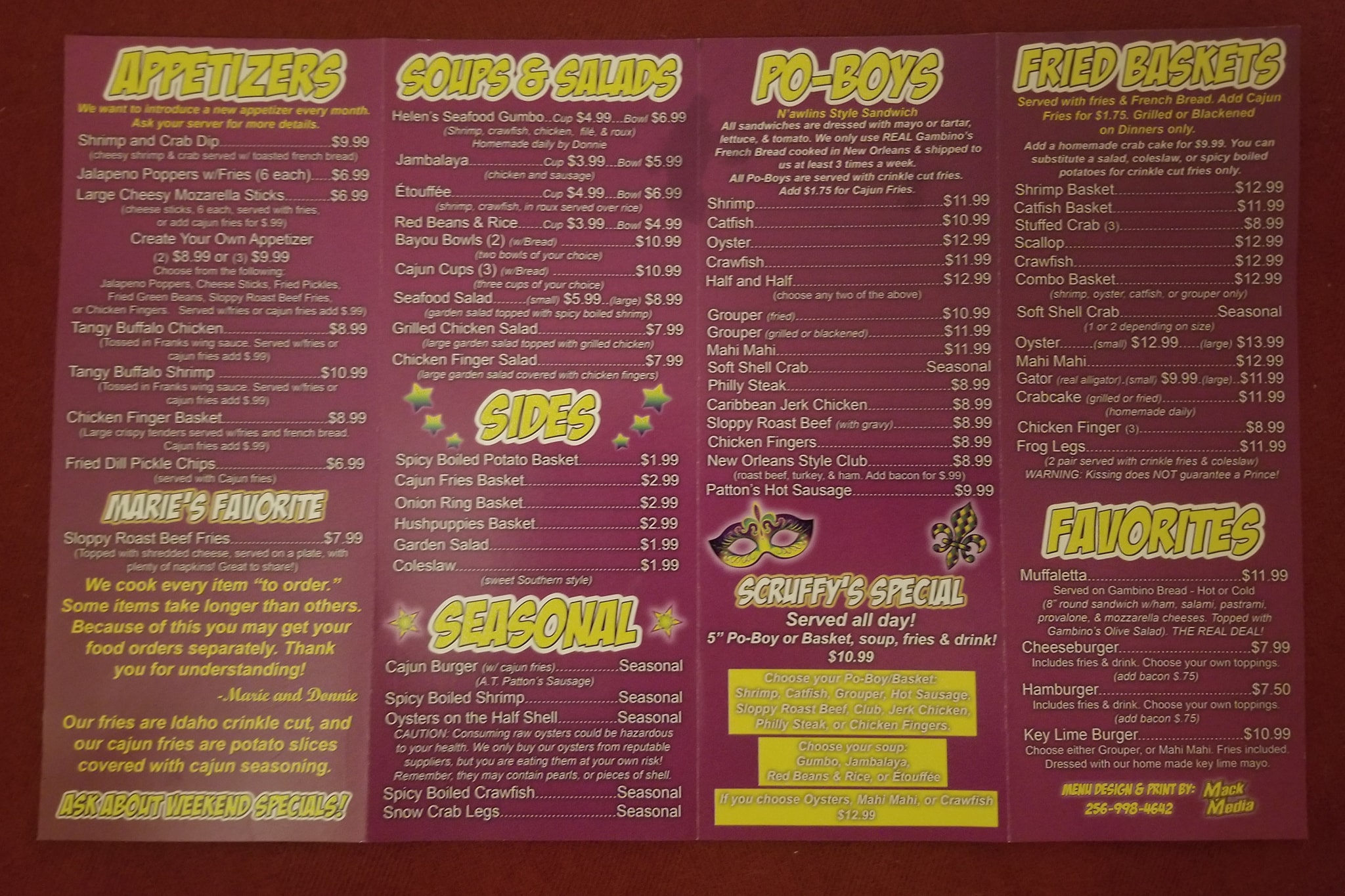 Po Boy Factory 815 Andrew Jackson Way NE, Huntsville