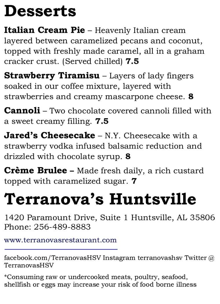 Terranova's Huntsville 1420 Paramount Dr #1, Huntsville