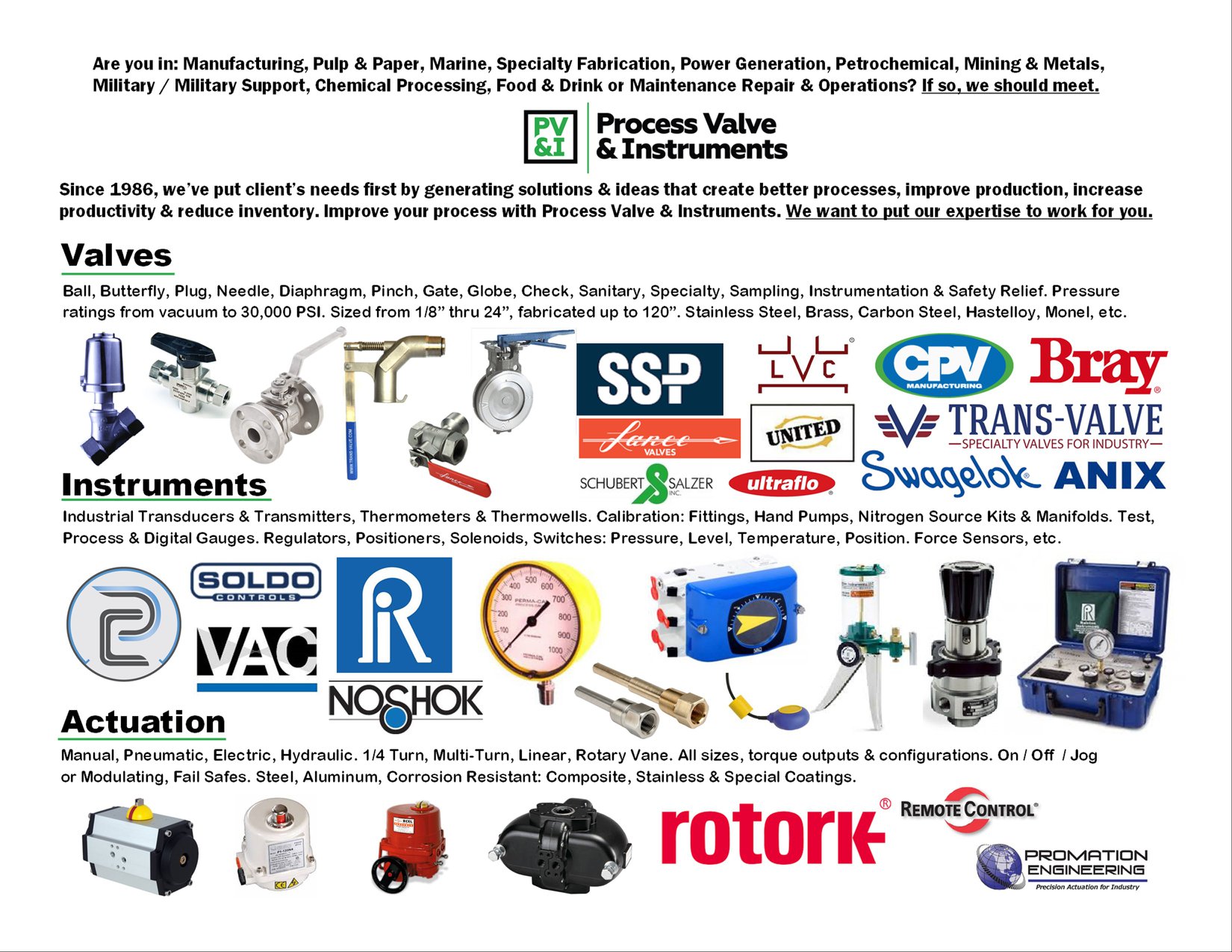 Process Valve & Instrument Inc