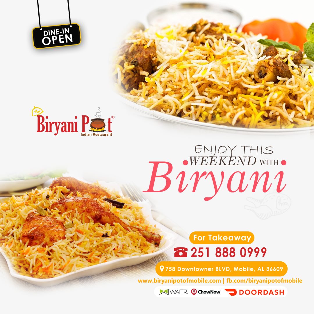 Biryani Pot 758 Downtowner Blvd, Mobile