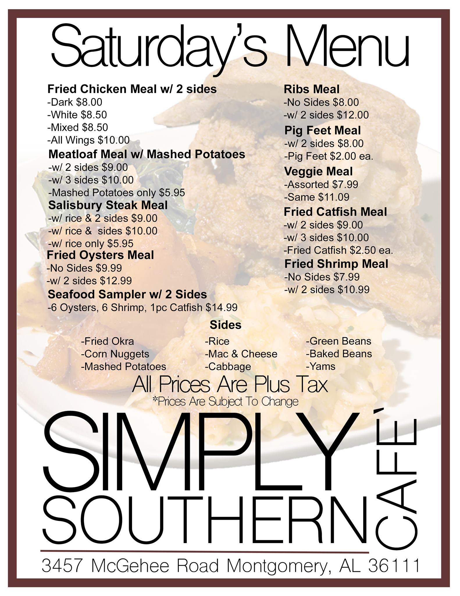 Simply Southern Cafe 3457 McGehee Rd, Montgomery