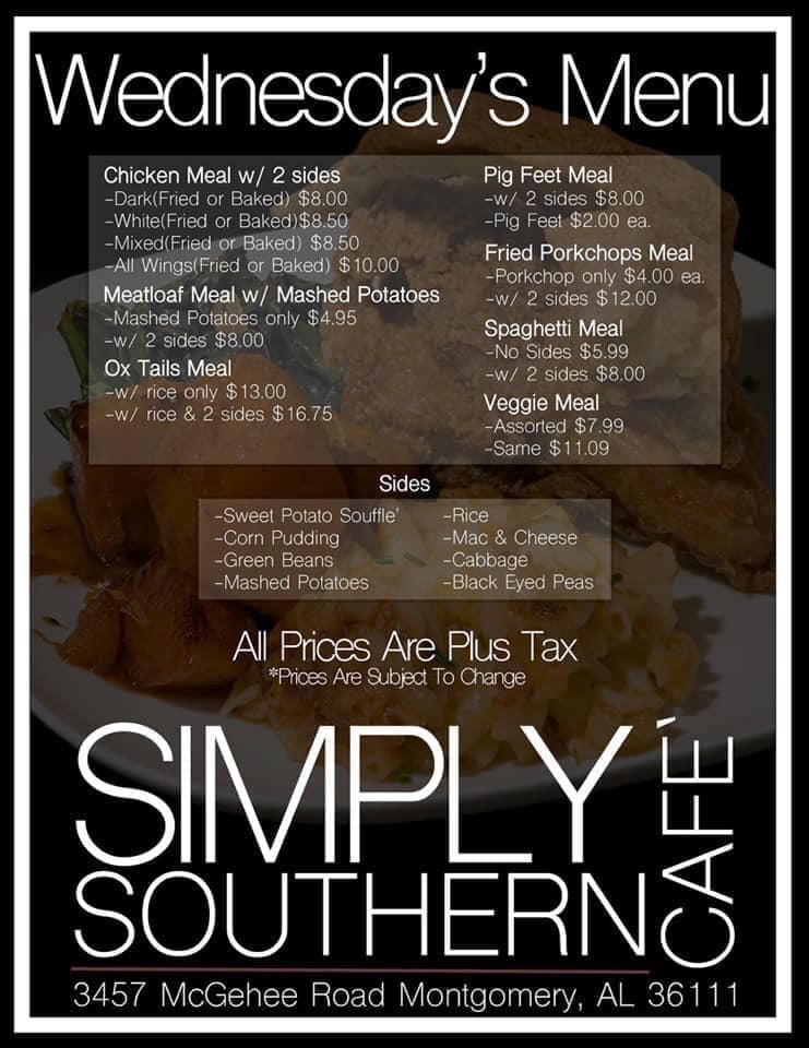 Simply Southern Cafe 3457 McGehee Rd, Montgomery