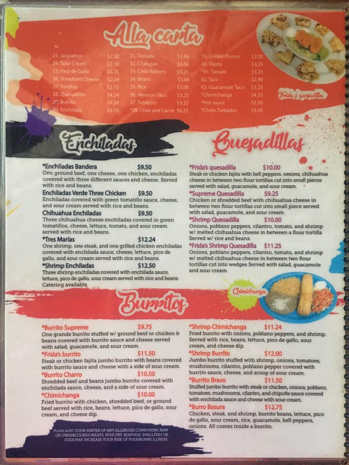 Frida’s Mexican Grill 13620 US-43, Northport