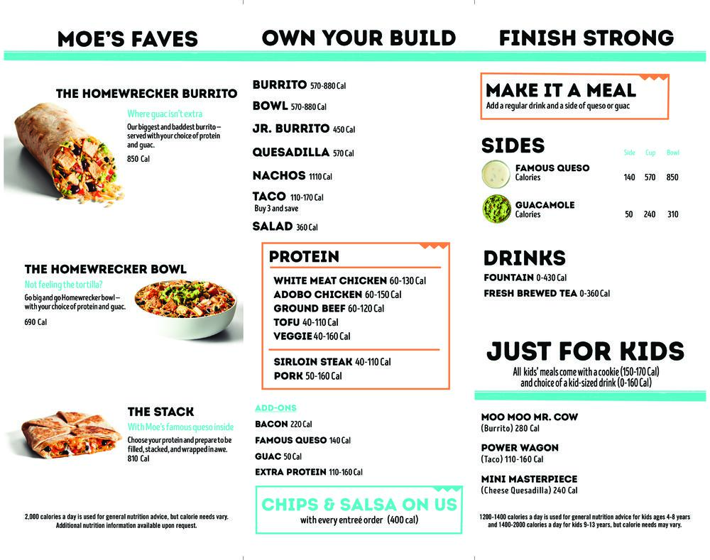 Moe's Southwest Grill Menu