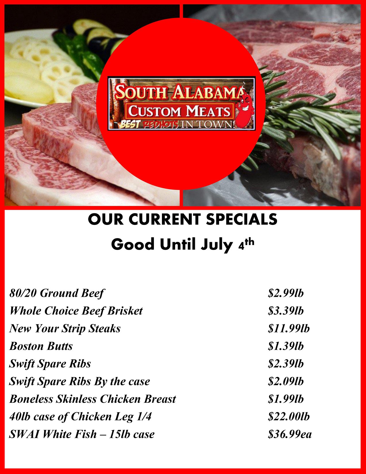 South Alabama Custom Meats 4661 Dawes Rd, Theodore