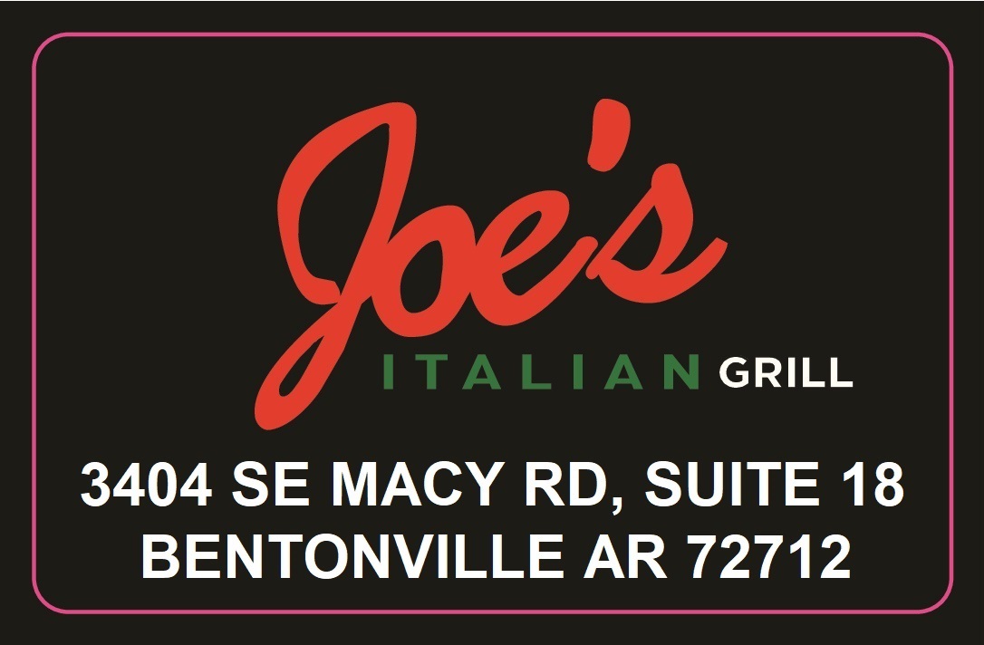 Joe's Italian Grill 3404 SE Macy Rd Suite 18, Bentonville