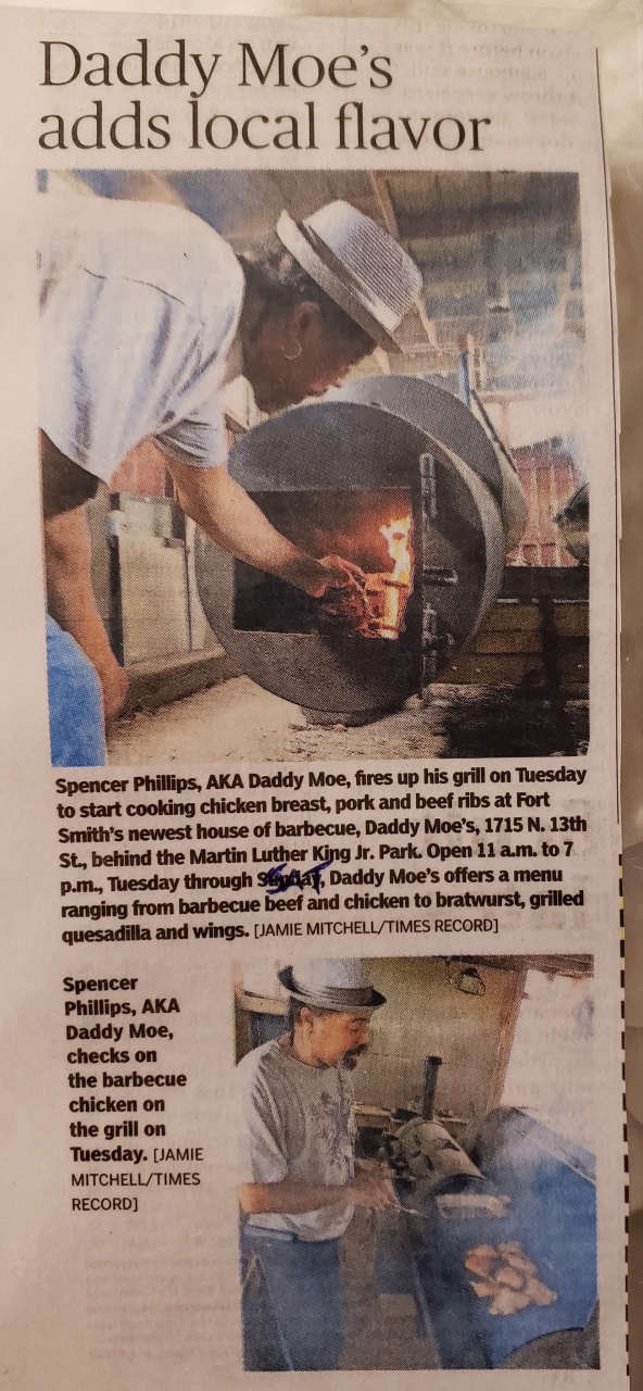 Daddy Moe’s is closed Menu