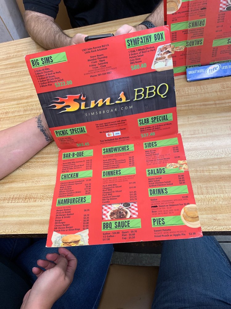 Sim's Bar-B-Que 1307 John Barrow Rd A, Little Rock