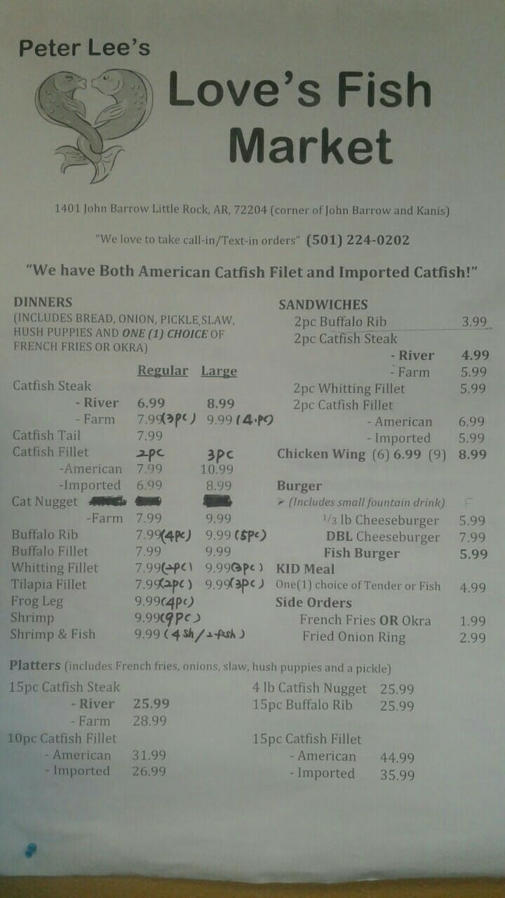 Love Fish Market 1401 John Barrow Rd, Little Rock