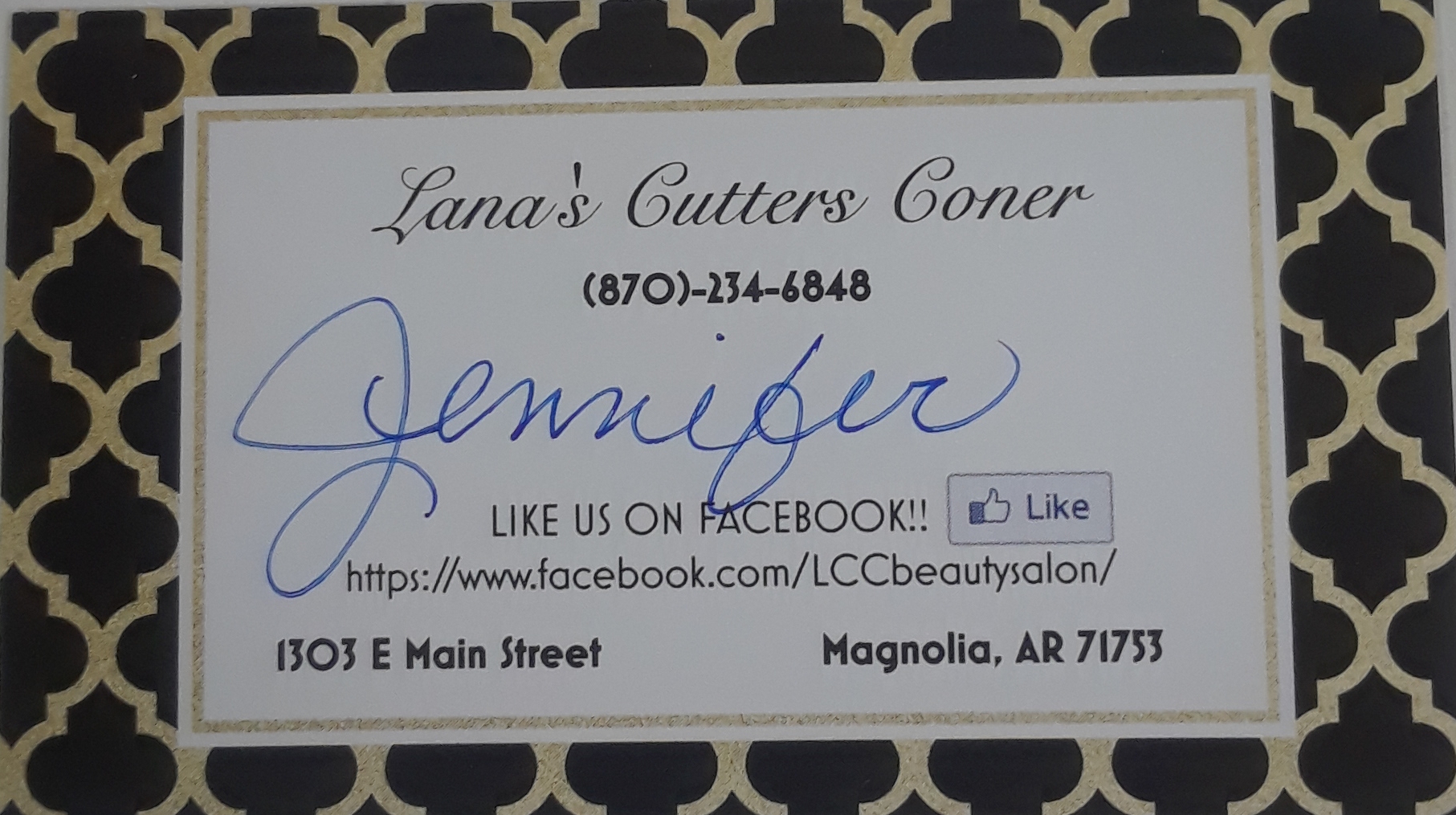 Lana’s Cutters Corner 1303 E Main St, Magnolia Arkansas 71753