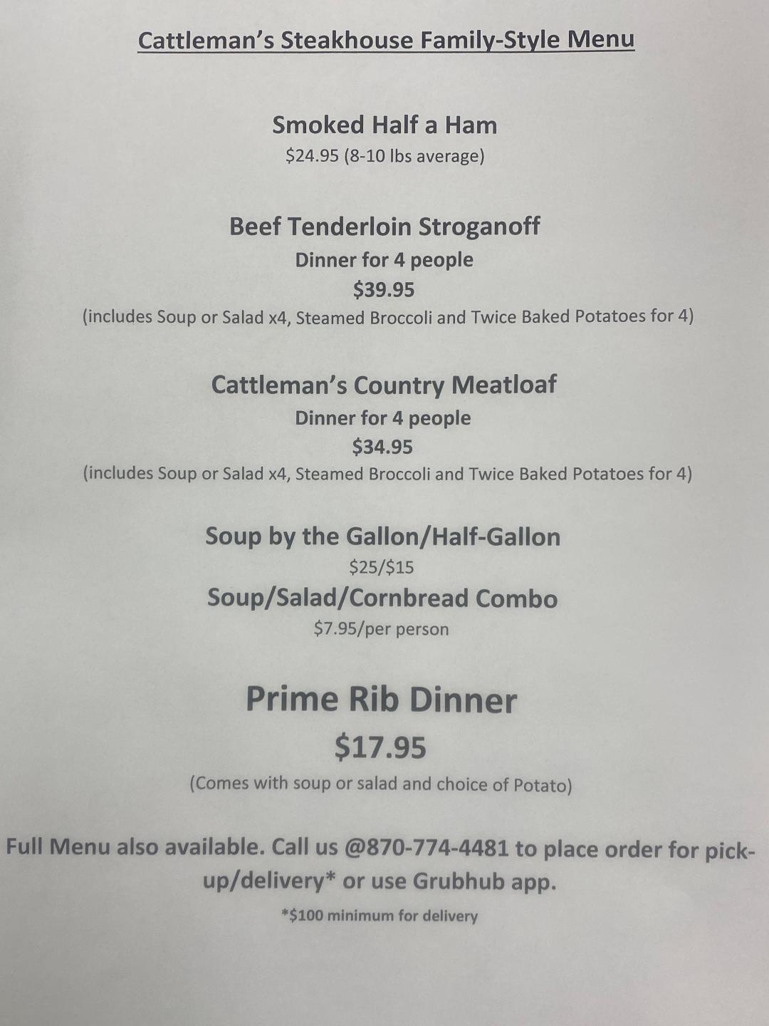 Cattleman's Steak House 4018 N State Line Ave, Texarkana