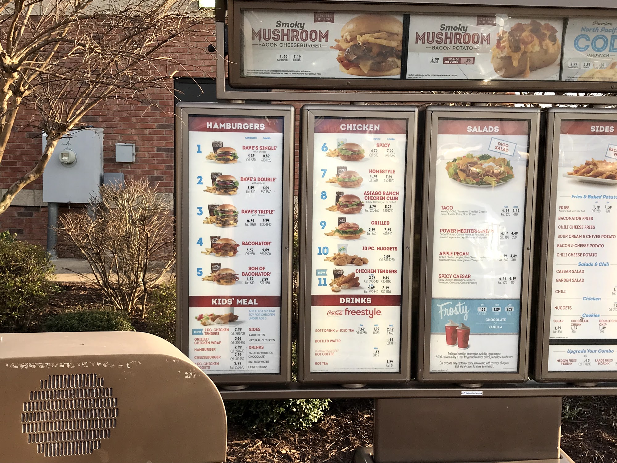 Wendy's Menu