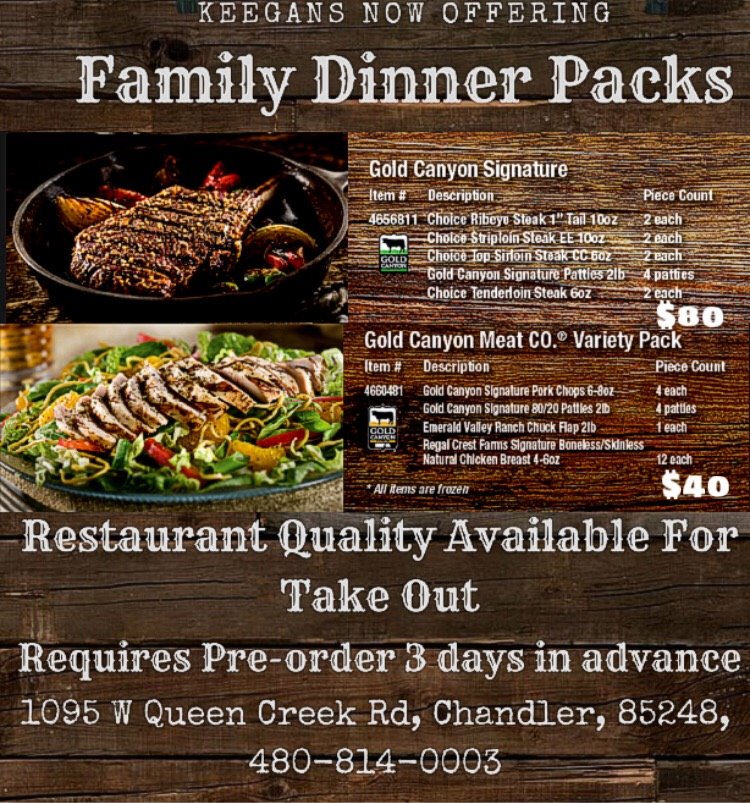 Keegan's Grill 1095 W Queen Creek Rd # 1, Chandler
