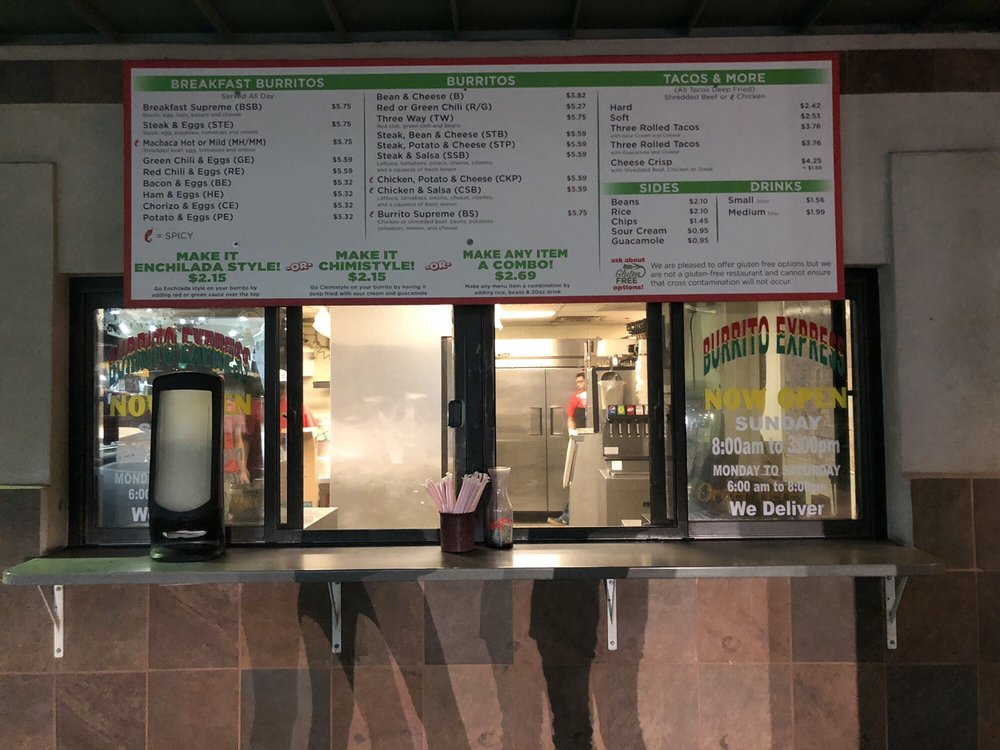 BURRITO EXPRESS 5202 E Baseline Rd, Gilbert