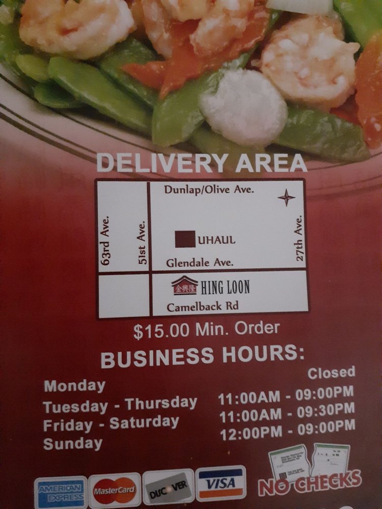 Hing Loon Chinese Express 4935 W Glendale Ave #13, Glendale