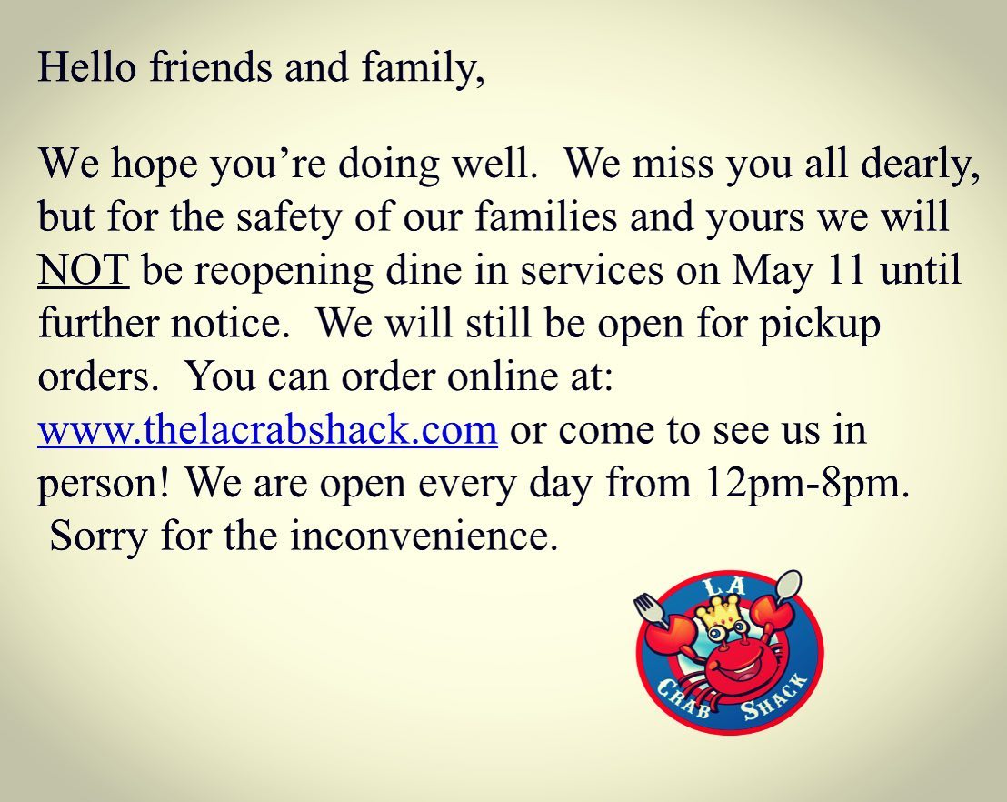 LA Crab Shack 1948 W Broadway Rd, Mesa