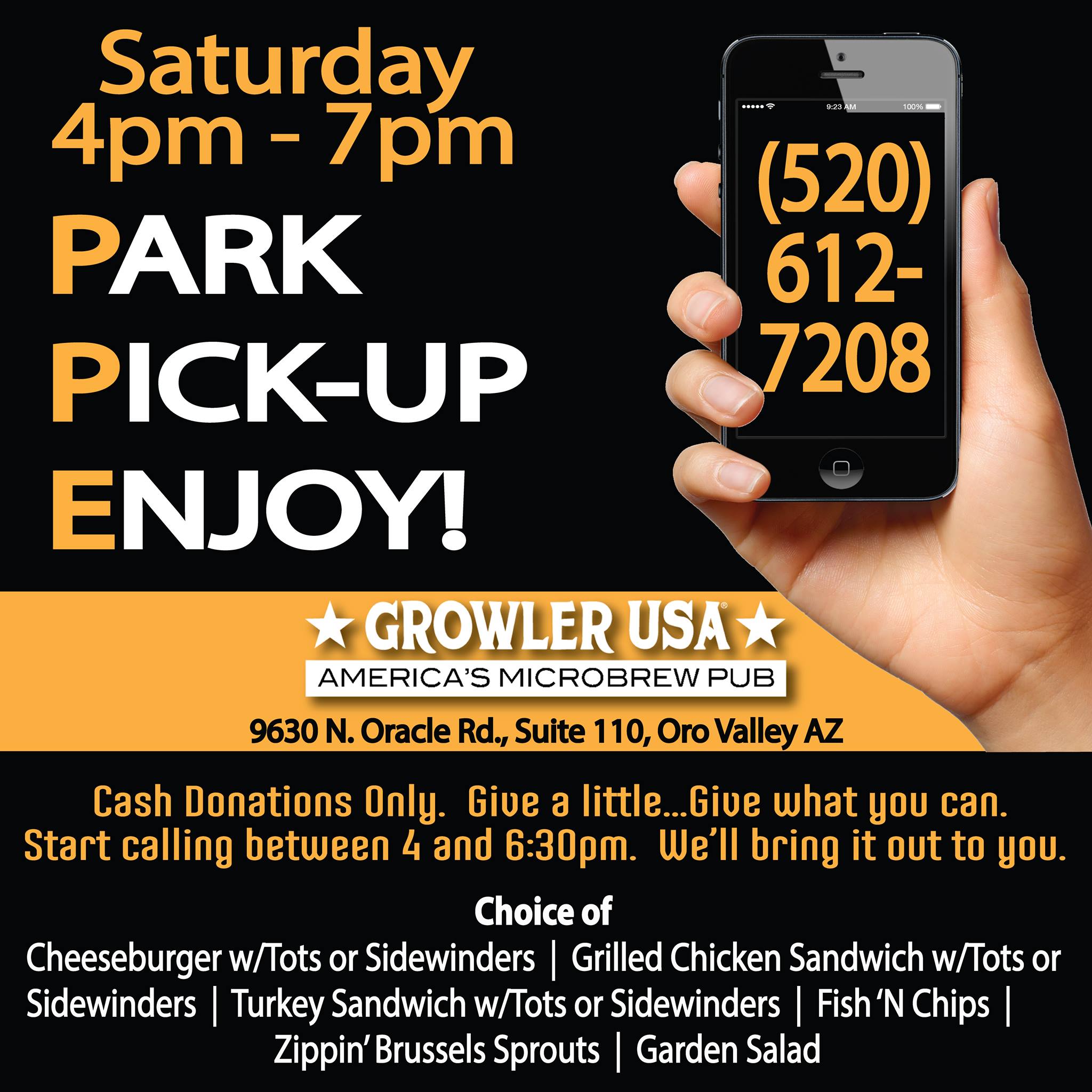 Growler USA - Oro Valley 9630 N Oracle Rd #110, Oro Valley