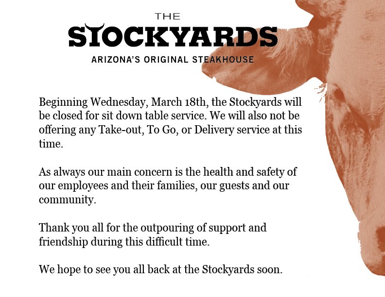The Stockyards Steakhouse 5009 E Washington St #115, Phoenix