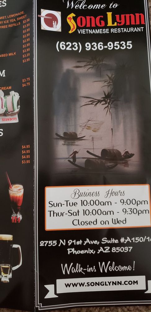 Song Lynn Vietnamese Restaurant 2755 N 91st Ave, Phoenix