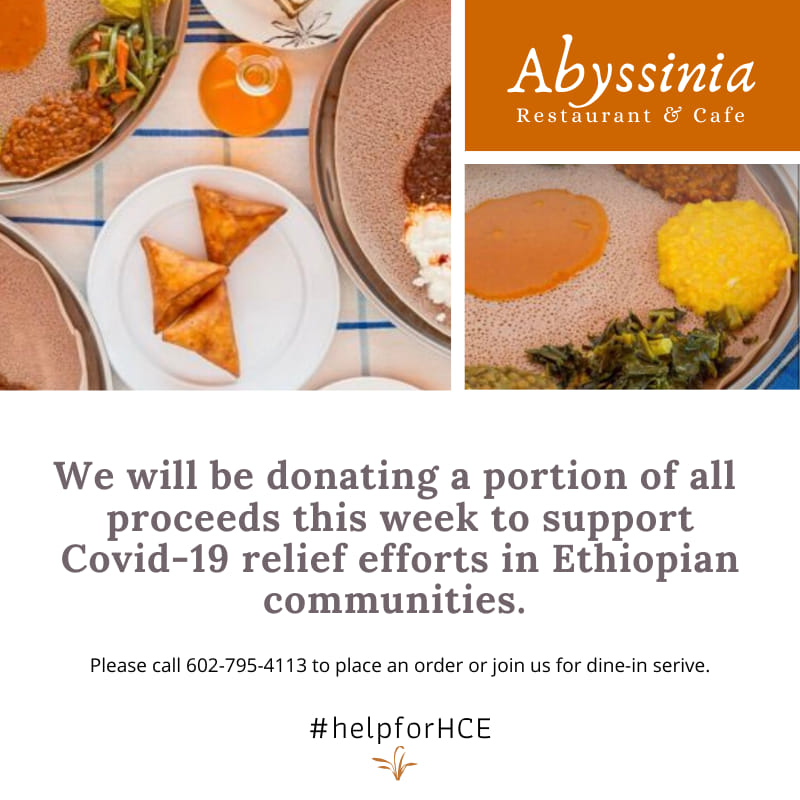 Abyssinia Restaurant and Cafe Ethiopian Cuisine 842 E Indian School Rd, Phoenix