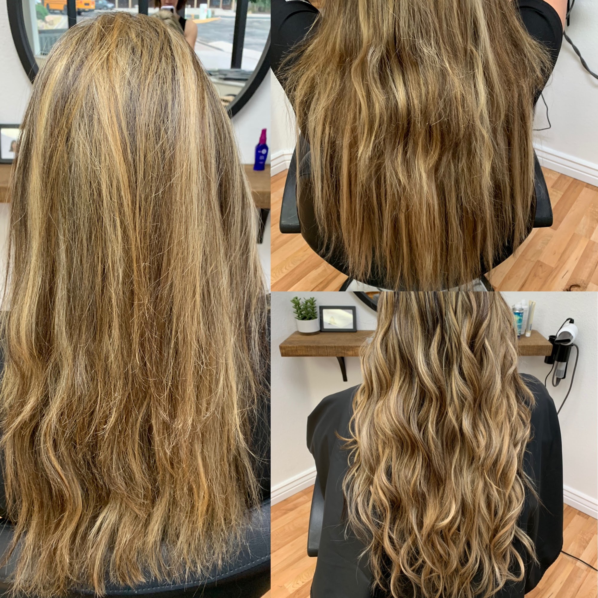 Hair extensions by Chelsey at C & CO Salon