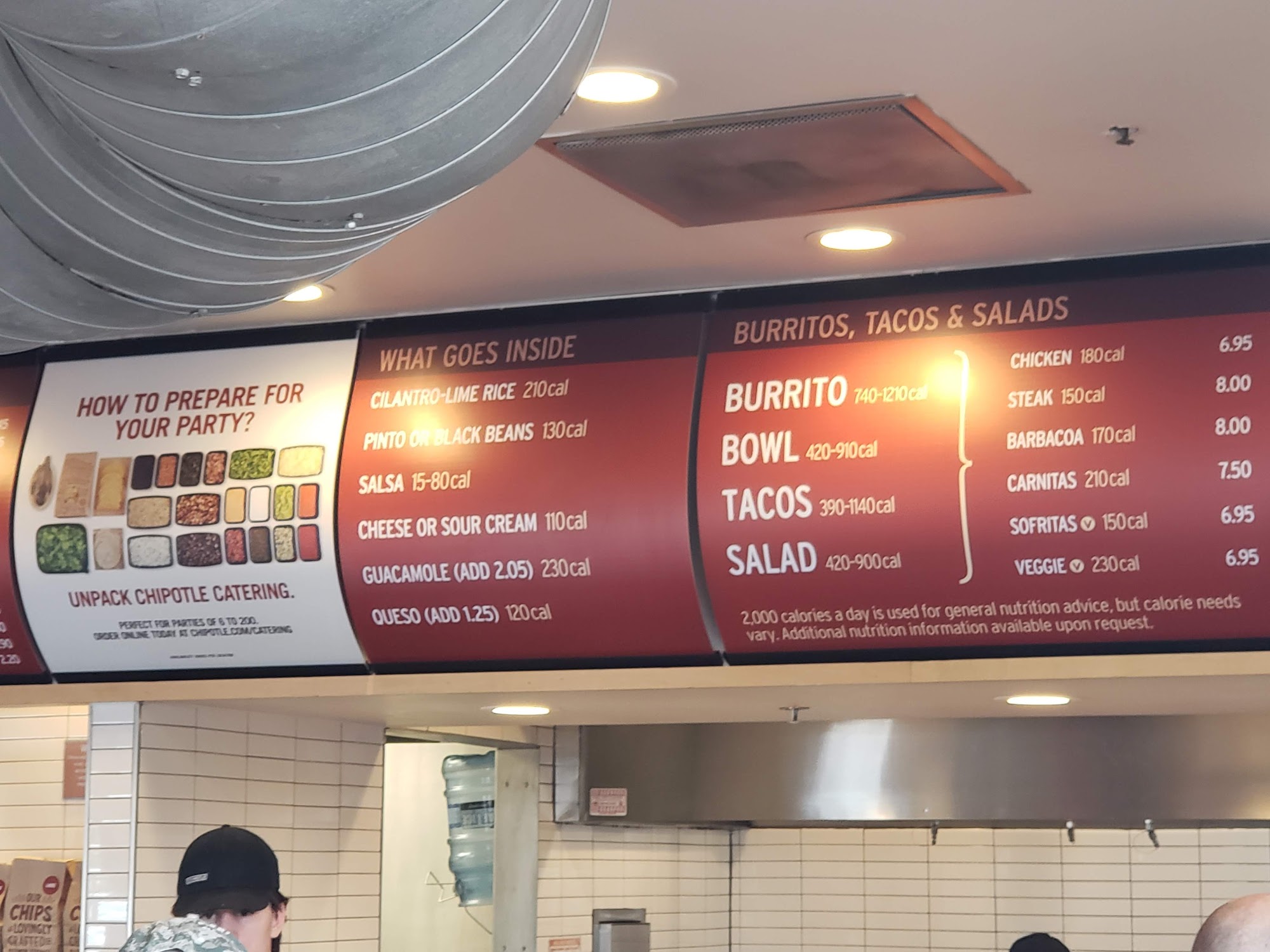 Chipotle Mexican Grill Menu