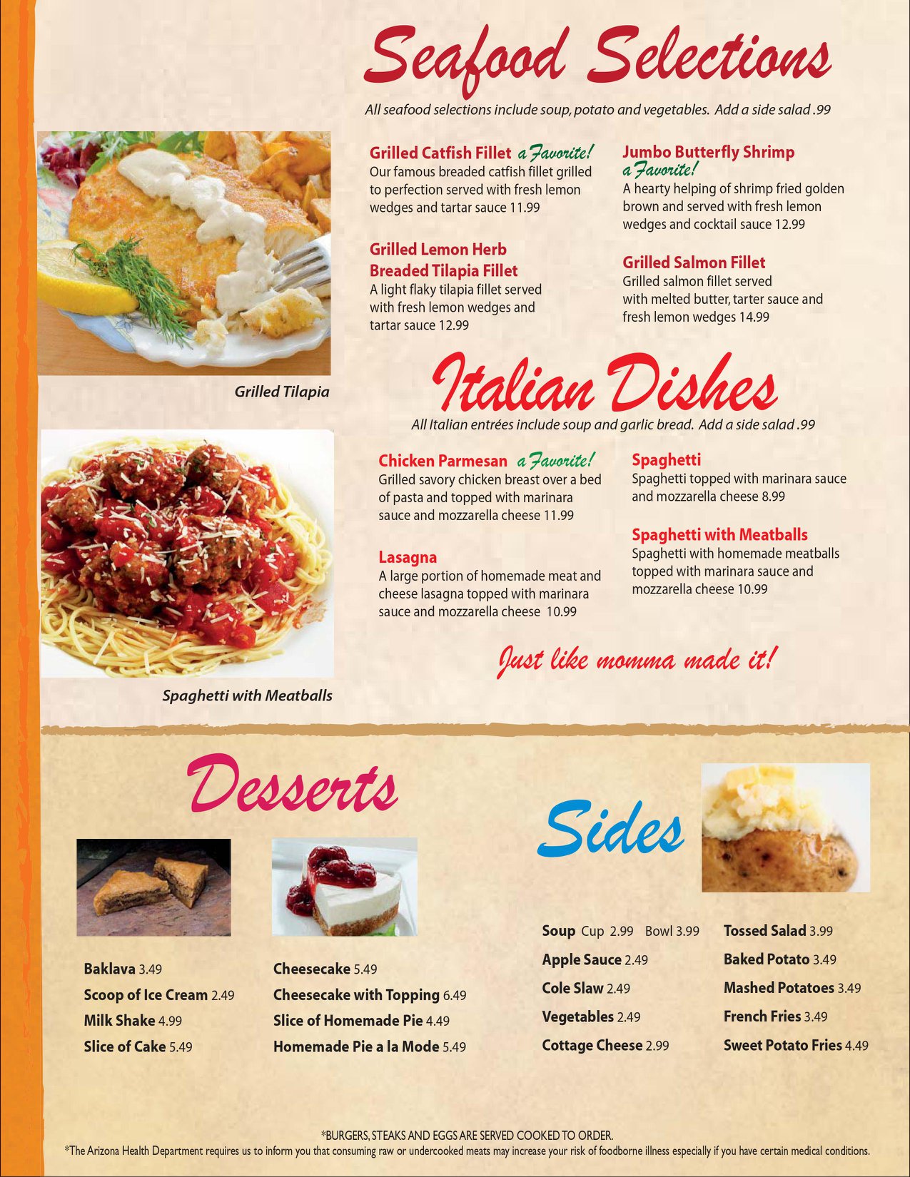 George's Lakeview Café 10502 W Thunderbird Blvd, Sun City