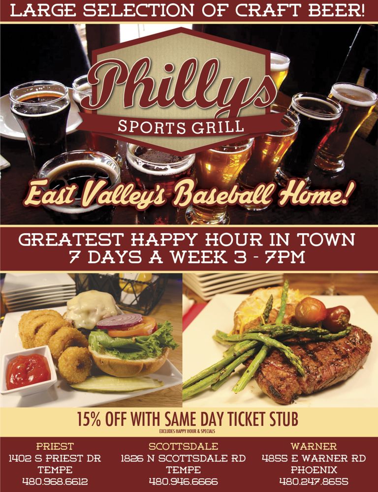 Philly's Sports Grill 1826 N Scottsdale Rd, Tempe