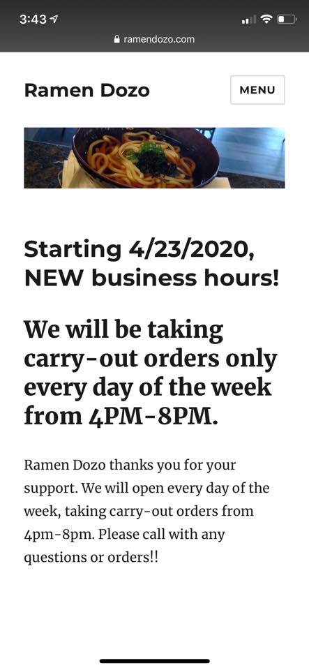 Ramen Dozo Suite #107, 3415 S McClintock Dr, Tempe