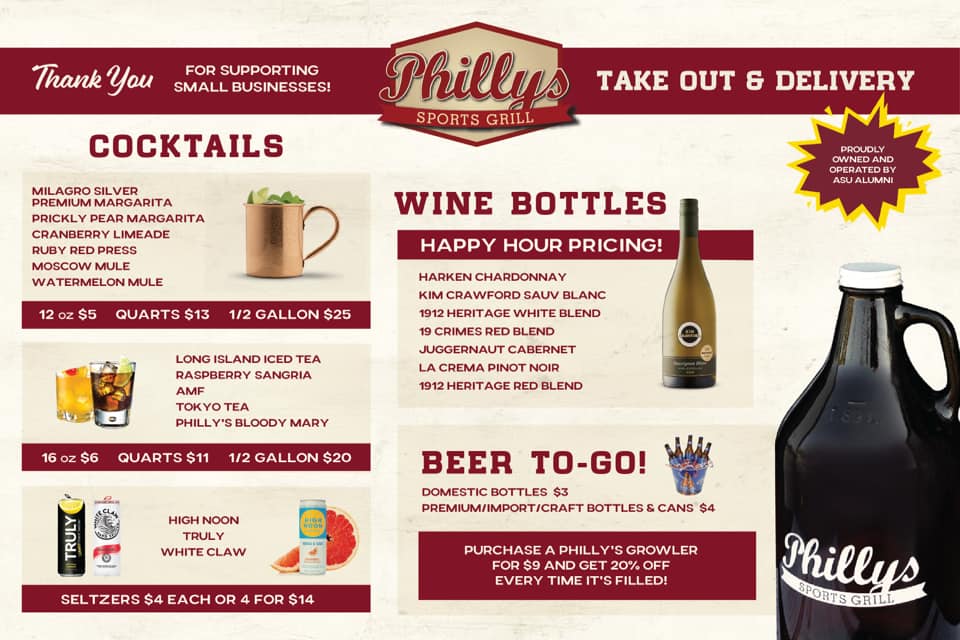 Philly's Sports Grill 1805 E Elliot Rd Unit 105, Tempe