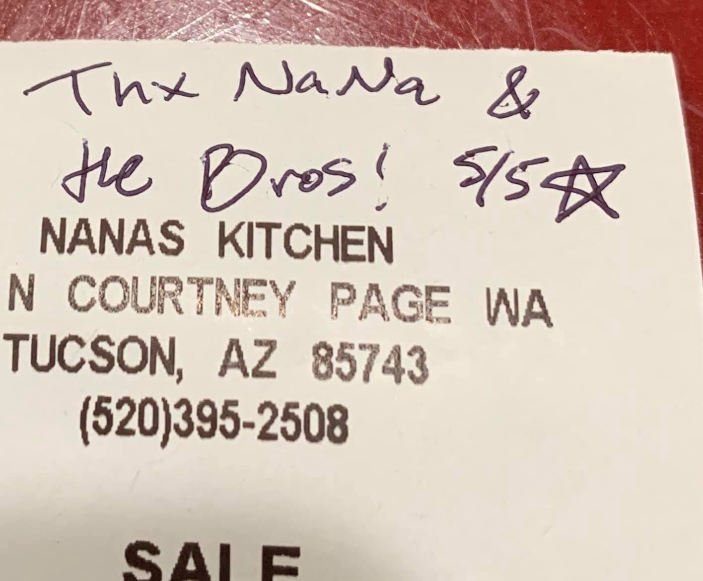 Nana's Kitchen Authentic Mexican Food 8225 North Courtney Page Way Suite 129 Suite 129, Tucson