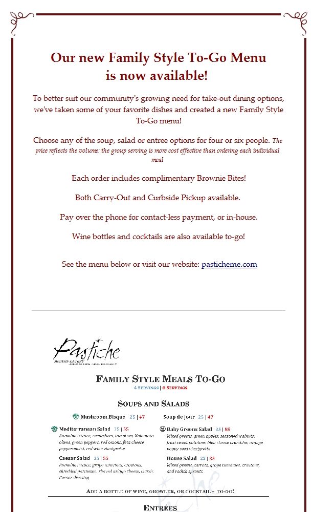 Pastiche Modern Eatery 3025 N Campbell Ave #121, Tucson