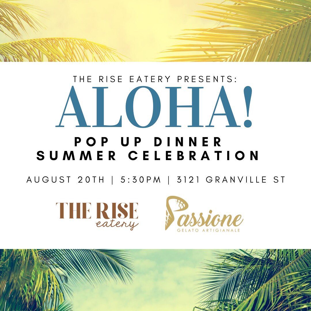 The Rise Eatery 3121 Granville St, Vancouver