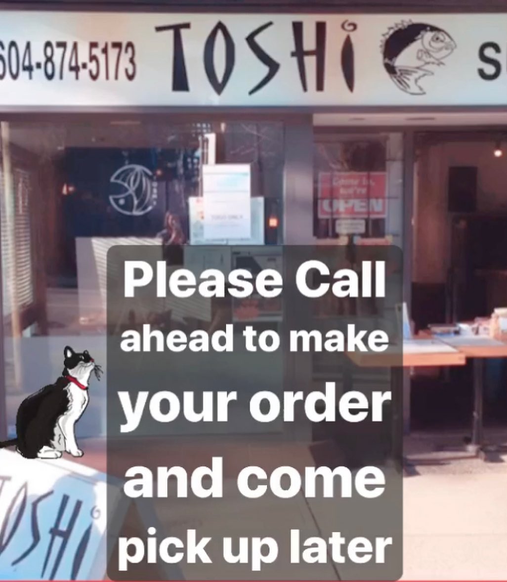 Toshi Sushi 181 E 16th Ave, Vancouver