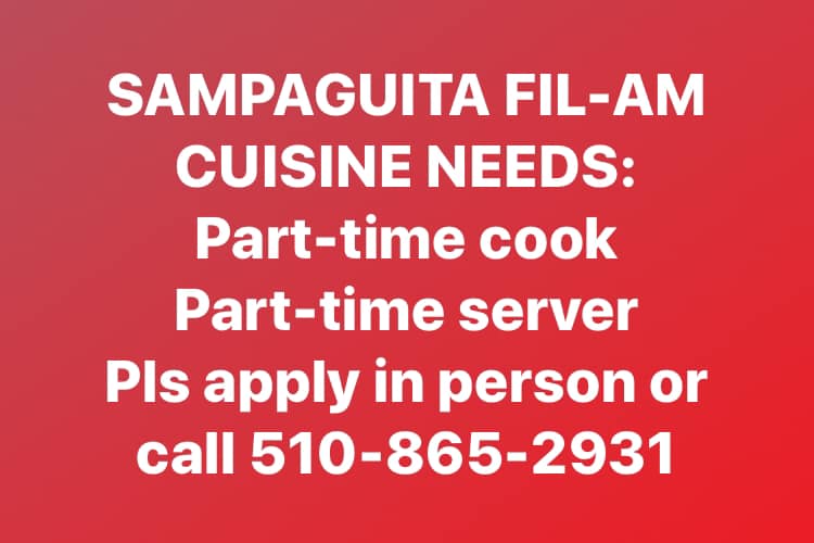 Sampaguita Fil-Am Cuisine 1216 Lincoln Ave, Alameda