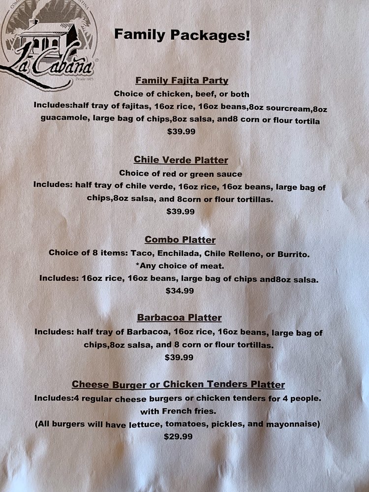 La Cabana Restaurant 1219 Golden State Ave, Bakersfield