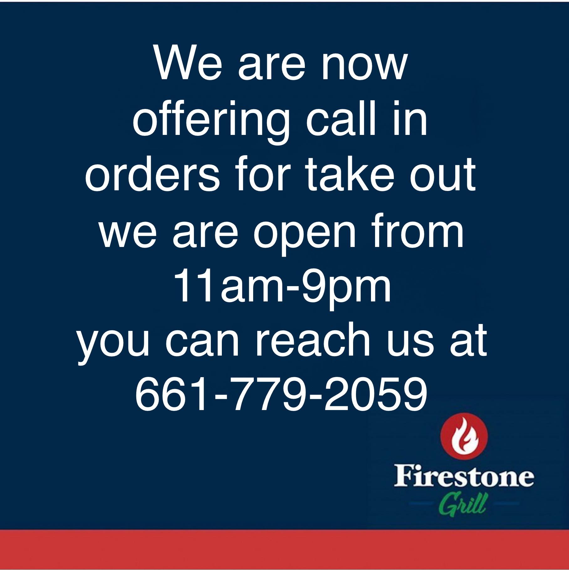Firestone Grill 3501 California Ave, Bakersfield
