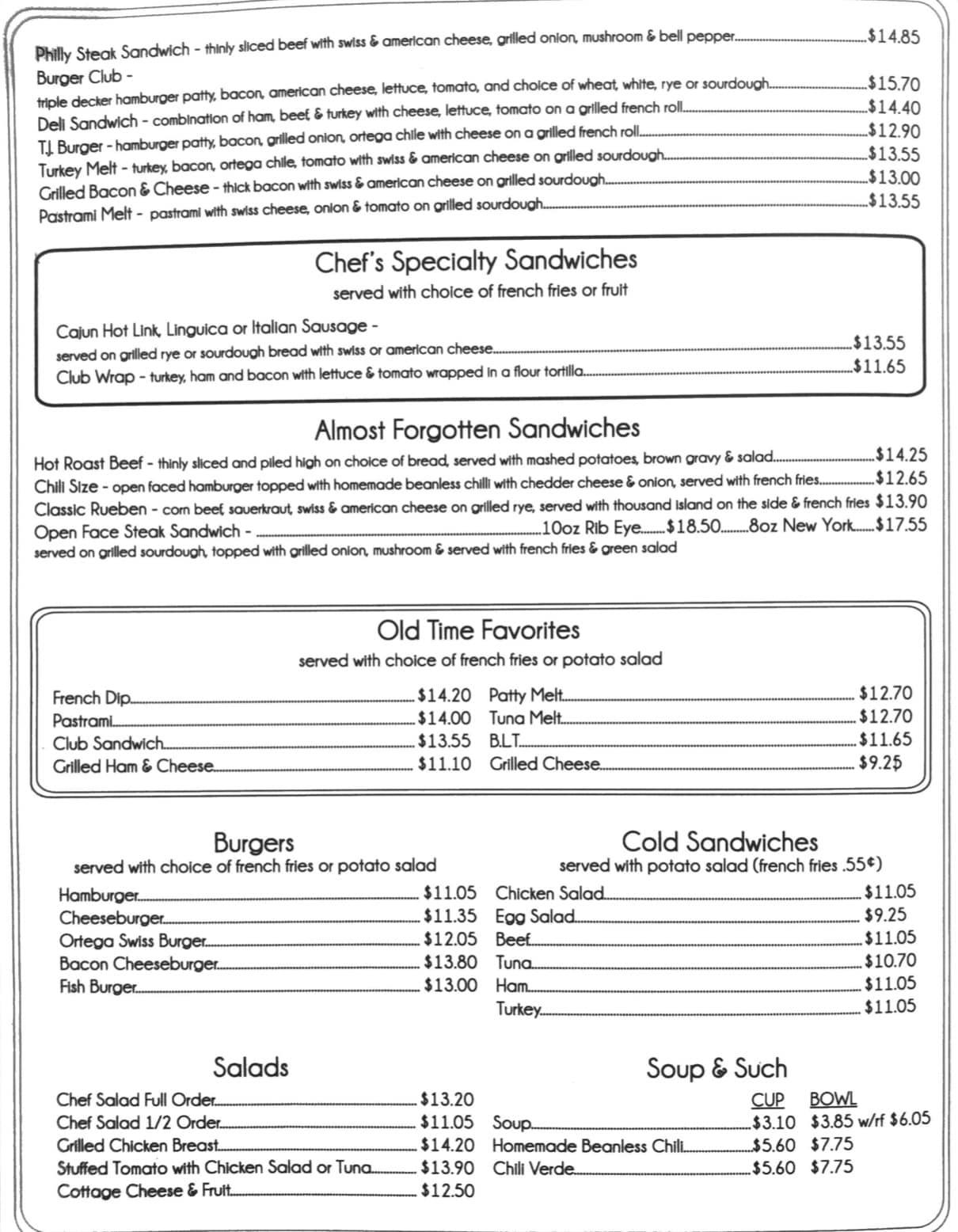 Donna Kaye's Cafe 212 Oak St, Bakersfield