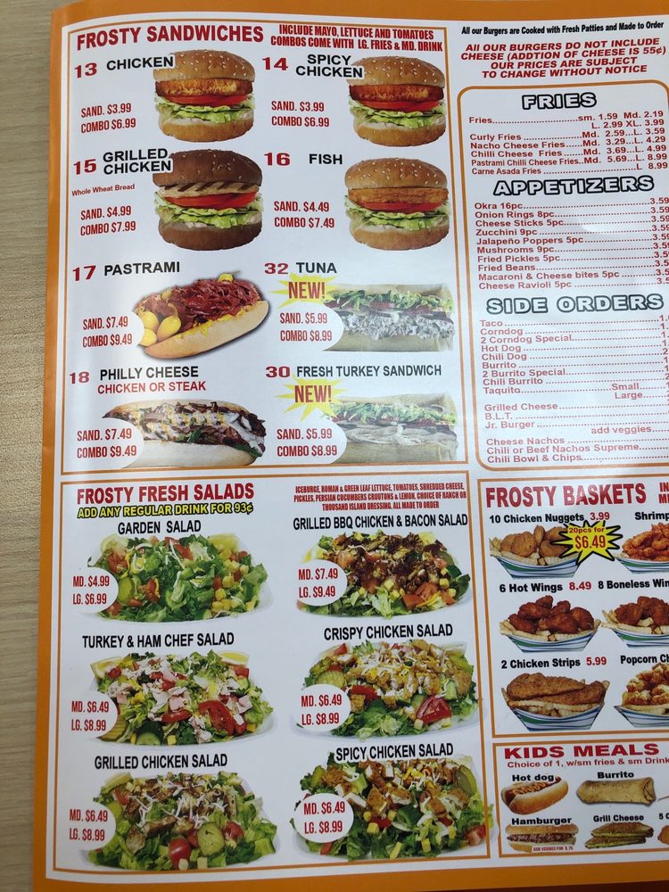 Frosty Fast & Fresh 3400 Chester Ave, Bakersfield