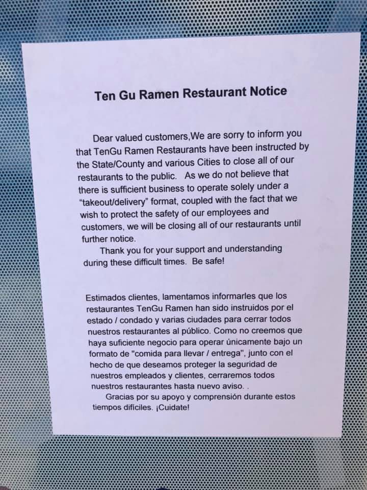 Ten Gu Ramen 5397 Gosford Rd #200, Bakersfield