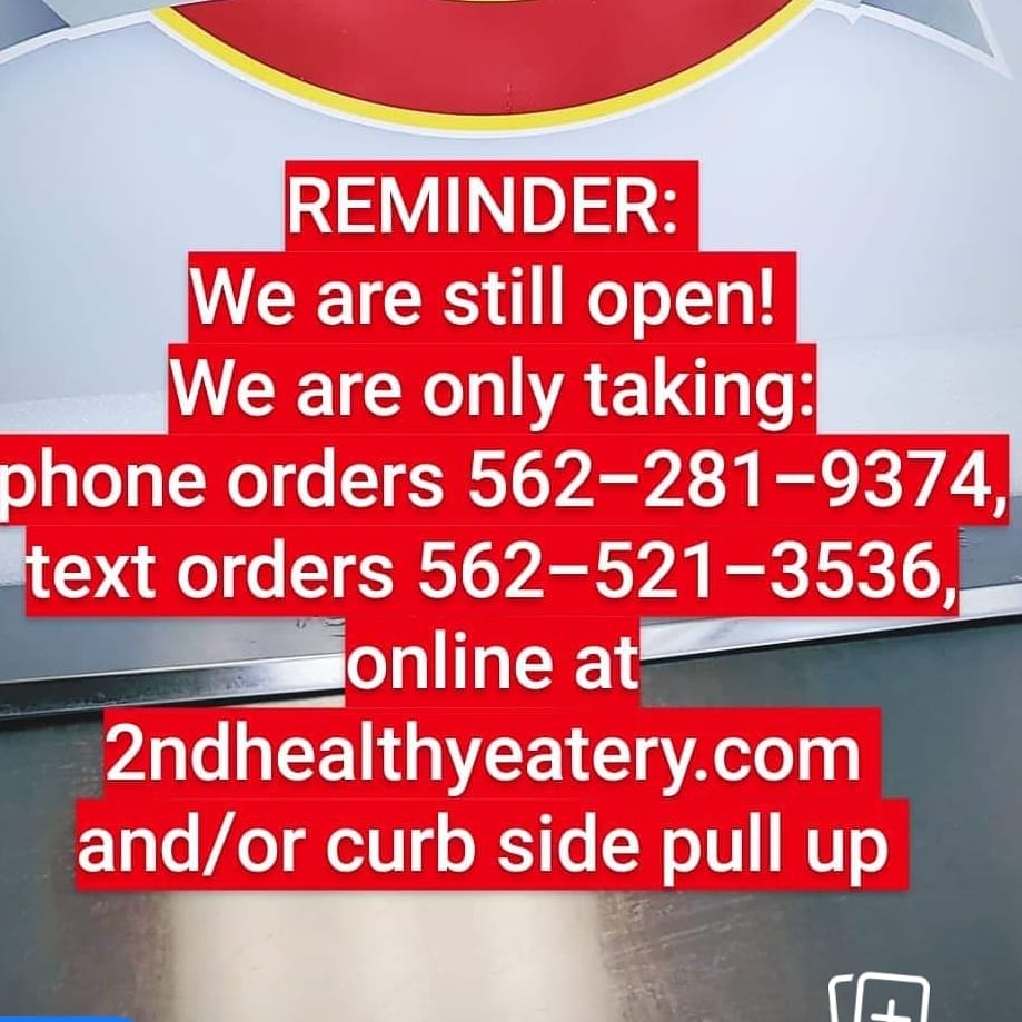 2nd Healthy Eatery 16203 Clark Ave #A, Bellflower